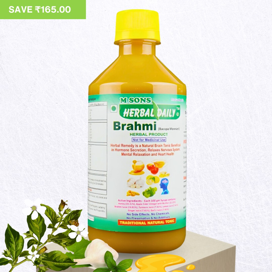 Herbal Daily Brahmi | Supports Nervous System And Neurological Function Boosts Nervous System 1 Bottle